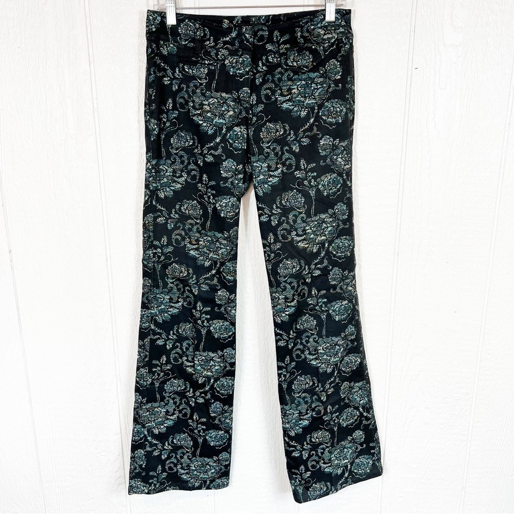 Womyn Wink Pant Paisley Print Denim Blue Jeans Size 4